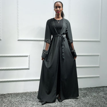Abaya Kimono Noir Moderne Femme